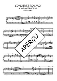 Concerts royaux - 6. Menuet en trio -